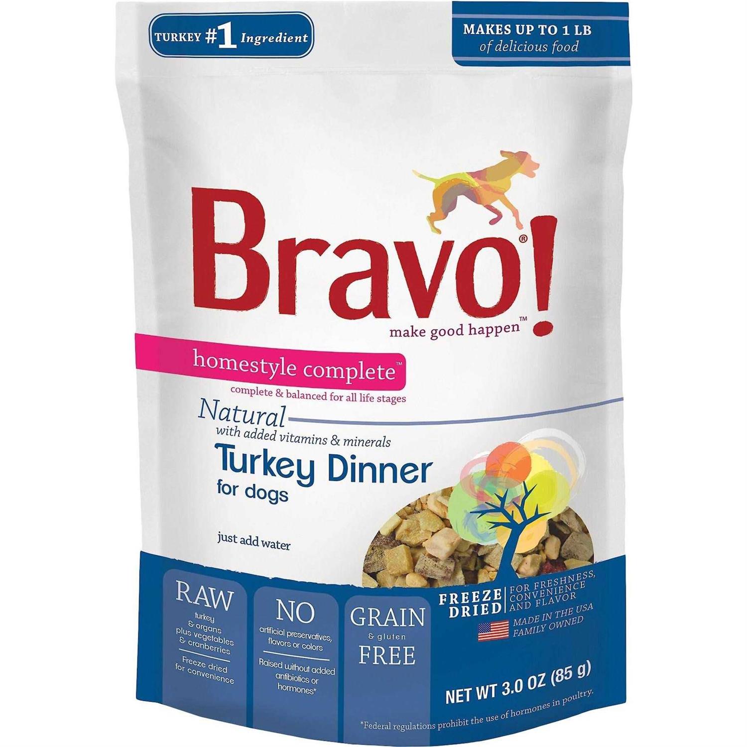 Bravo! Homestyle Complete Turkey Dinner Freeze-Dried Dog Food