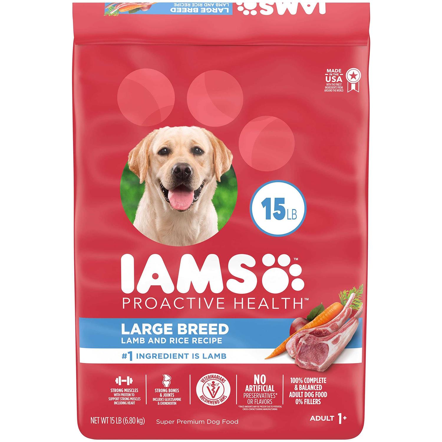 Iams Proactive Health Large Breed Adult Dry Dog Food Lamb & Rice Recipe