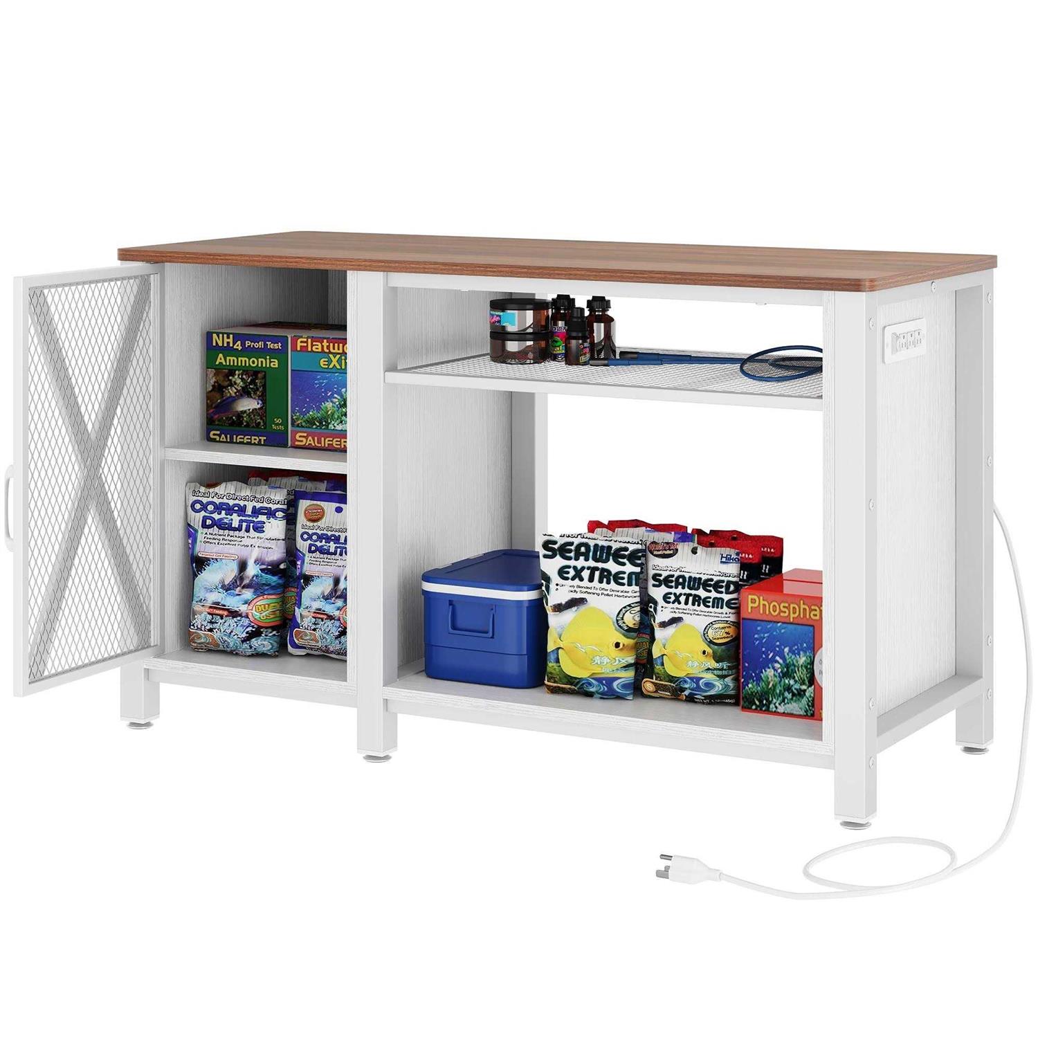 Moasis 55-75 Gallon Aquarium Stand with Power Outlets,Fish Tank Stand with Storage Cabinet