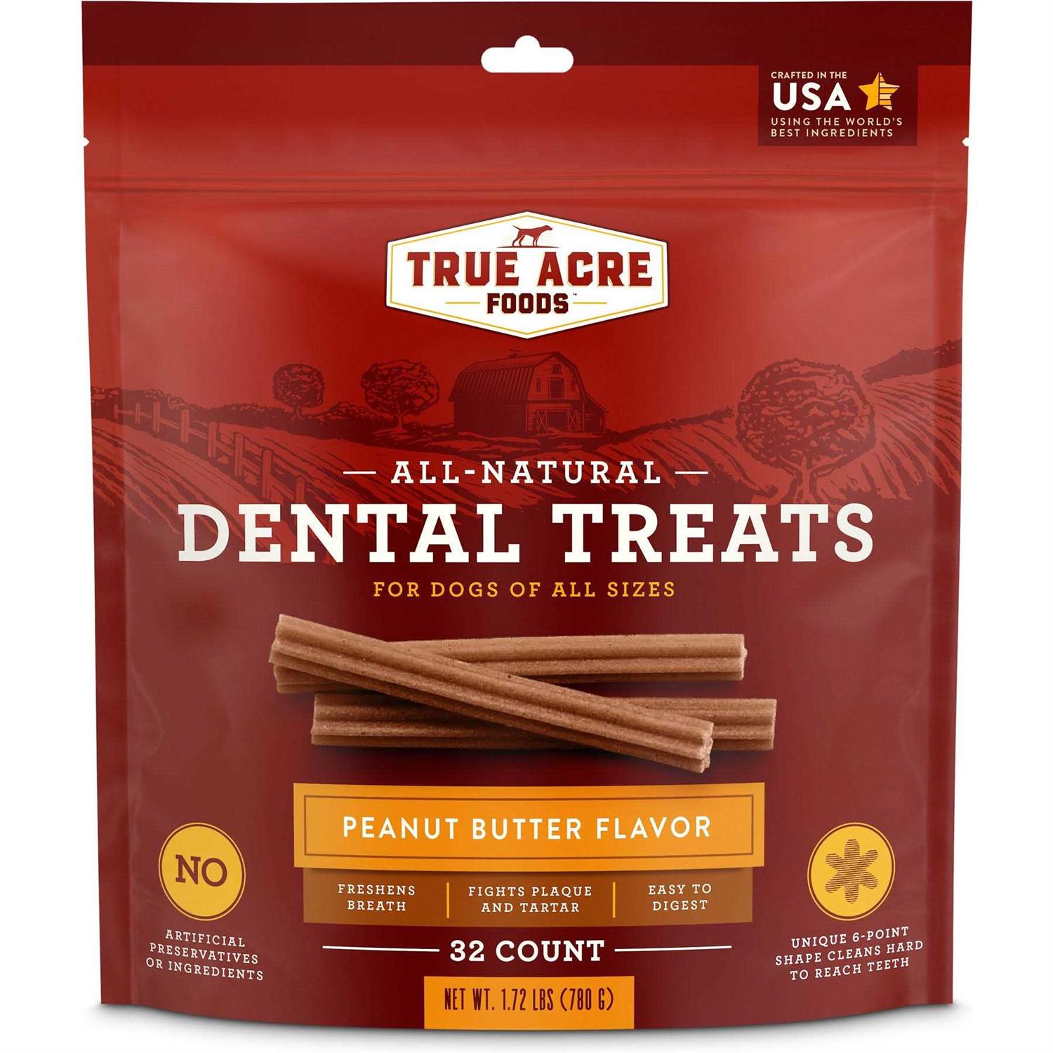 True Acre Foods All-Natural Dental Chew Sticks