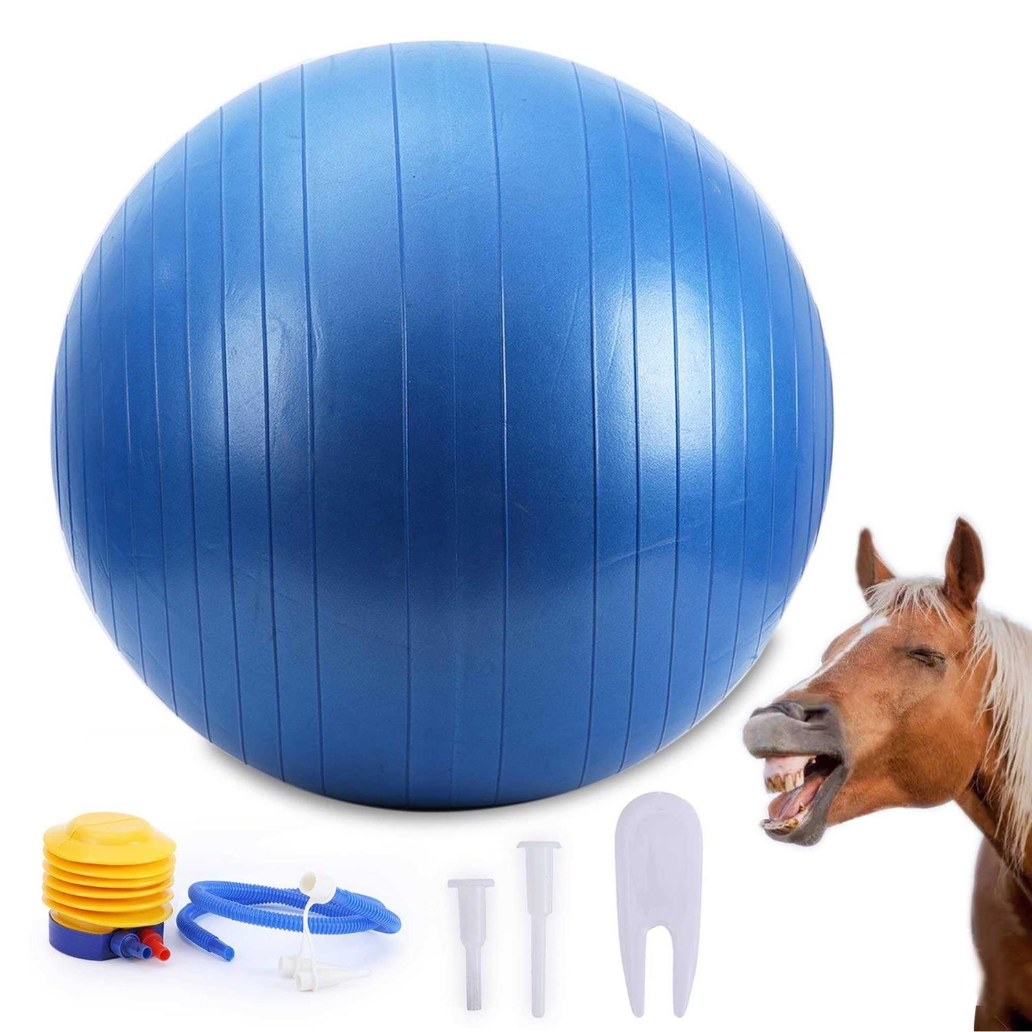 SWYIVY Herding Ball for Horse 40 Anti-Burst Giant Soccer Ball Toy for Horses