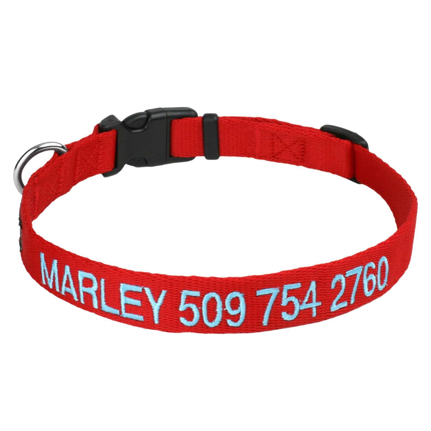 GoTags Nylon Personalized Dog Collar