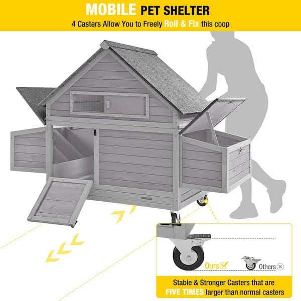 aivituvin Large Chicken Tractor for 2-3 Chickens AIR67