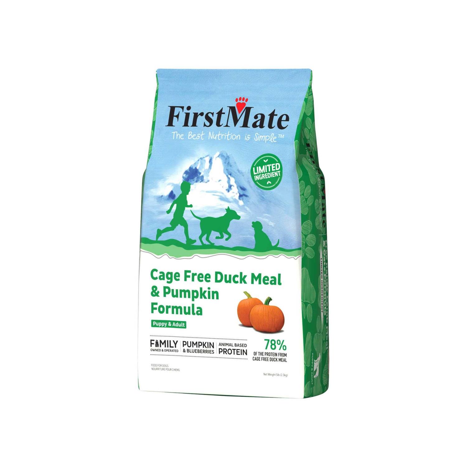FirstMate Limited Ingredient Cage-Free Duck Meal & Pumpkin Formula Dry Dog Food