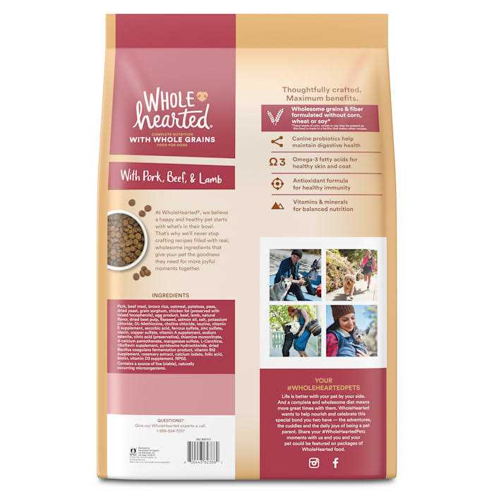 WholeHearted Whole Grains with Pork Beef & Lamb Dry Dog Food