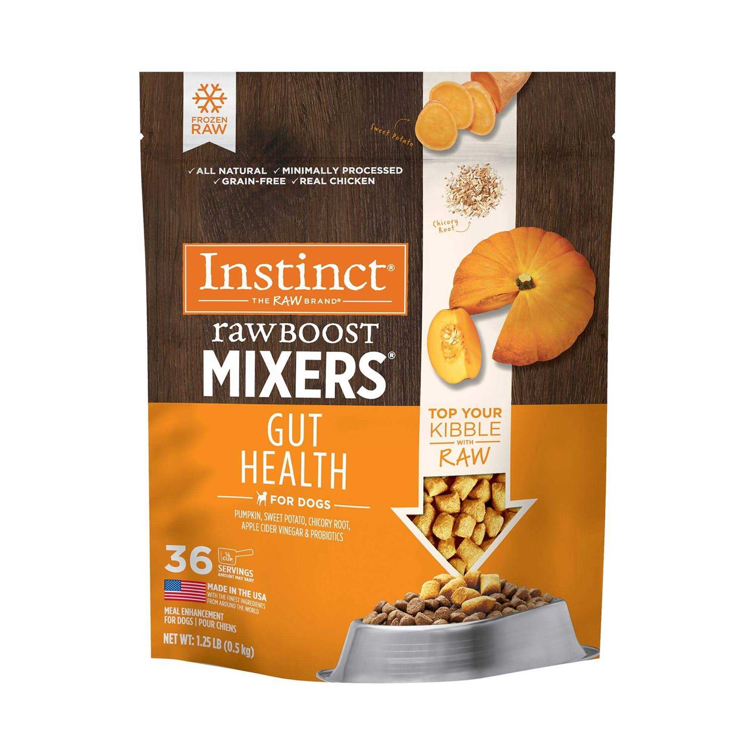 Instinct Raw Boost Mixers Gut Health Frozen Dog Food Topper