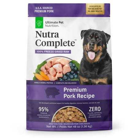 Ultimate Pet Nutrition Freeze Dried Raw Nutra Complete Pork Dog Food
