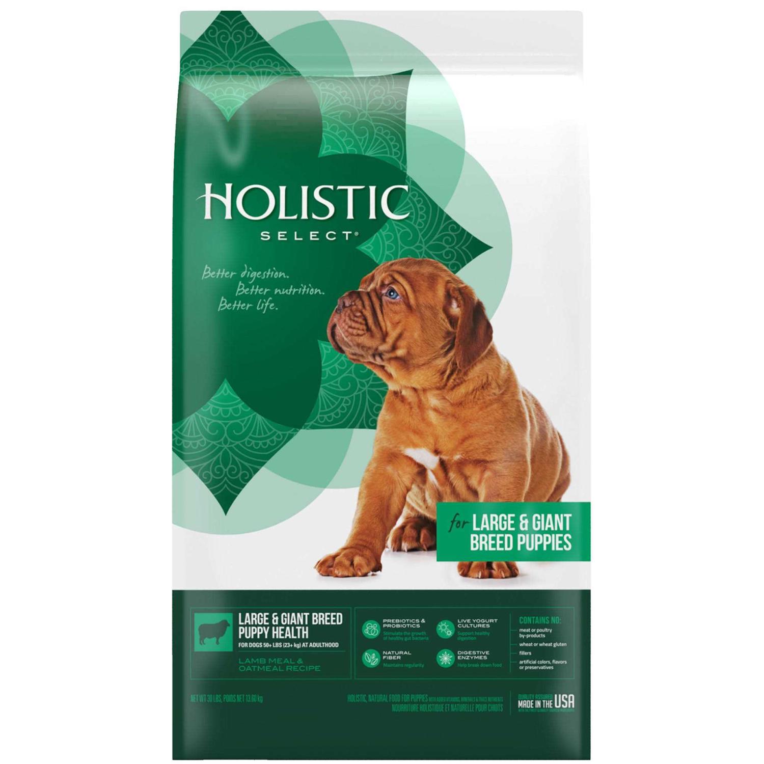 Holistic Select Large Giant Breed Puppy Health Lamb Meal Oatmeal Dry Dog Food