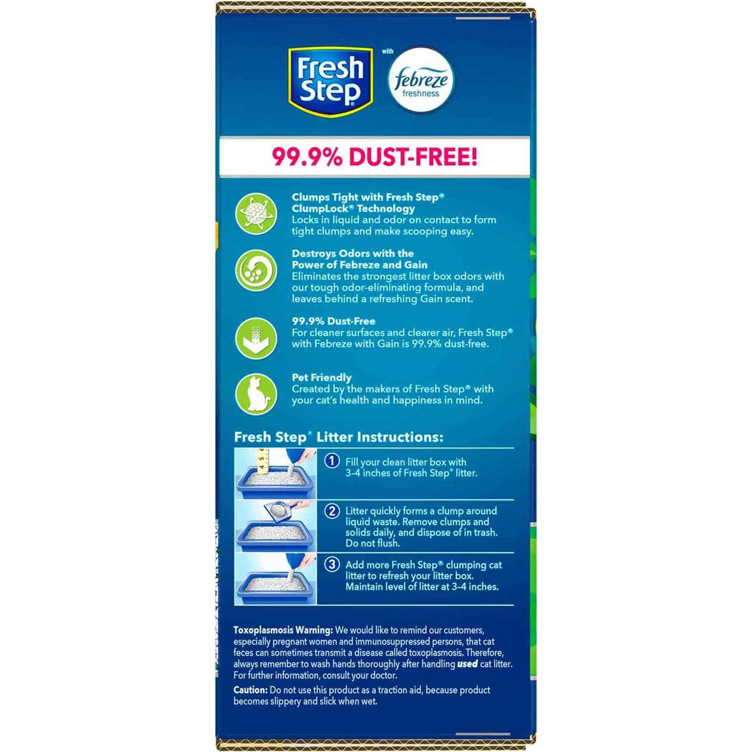 Fresh Step Febreze With Refreshing Gain Scent Clumping Cat Litter