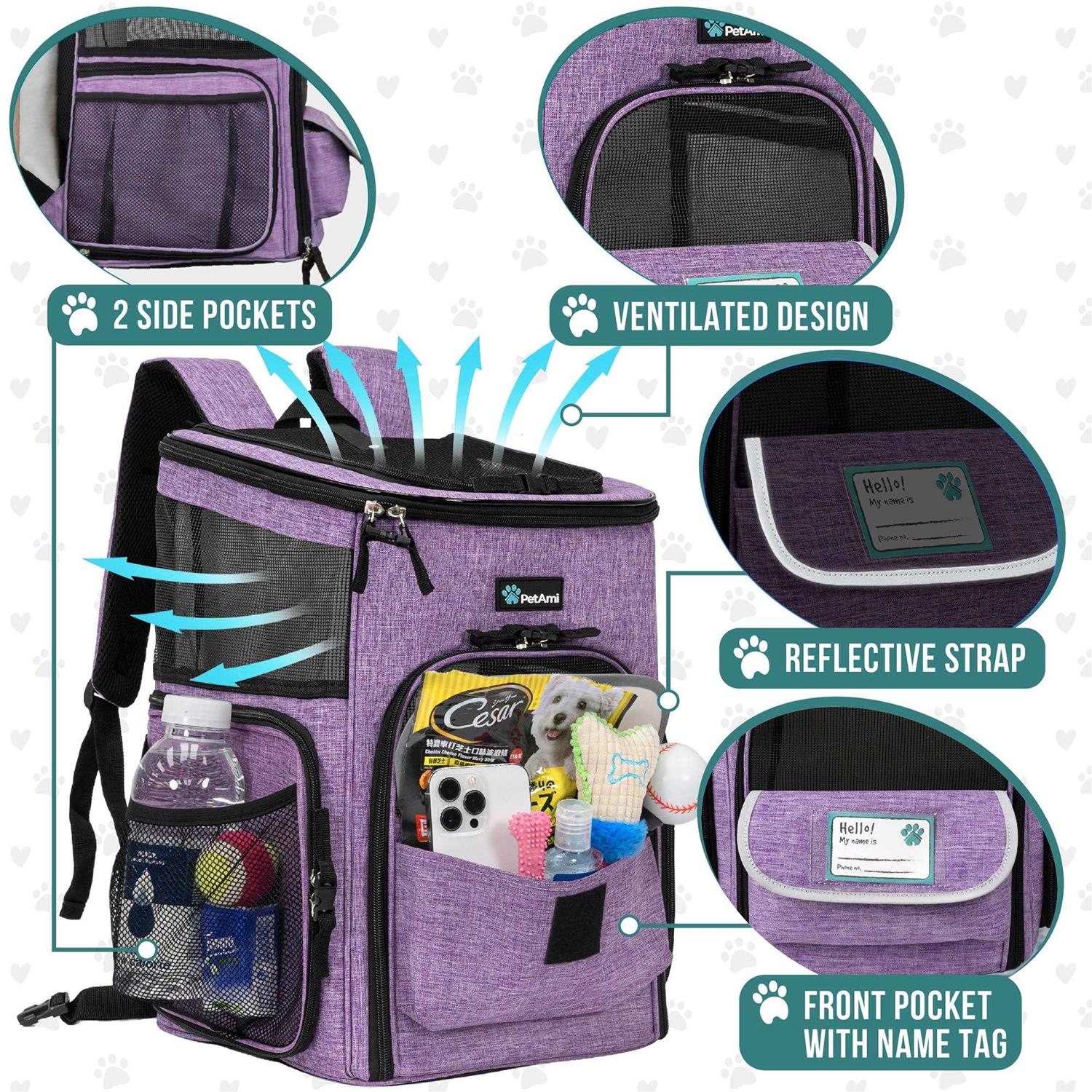 PetAmi Airline Approved Pet Carrier Backpack