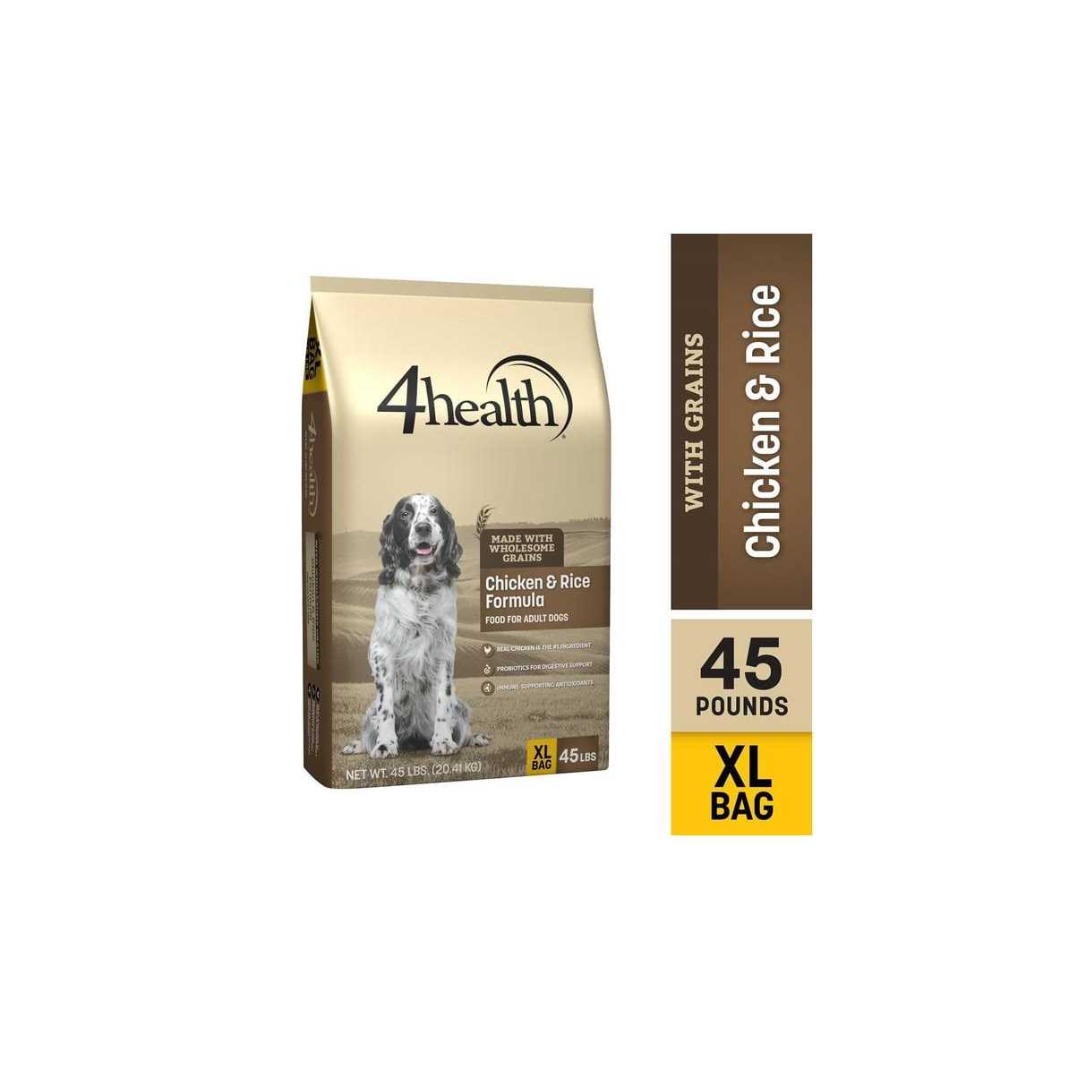 4health with Wholesome Grains Adult Chicken and Rice Formula Dry Dog Food