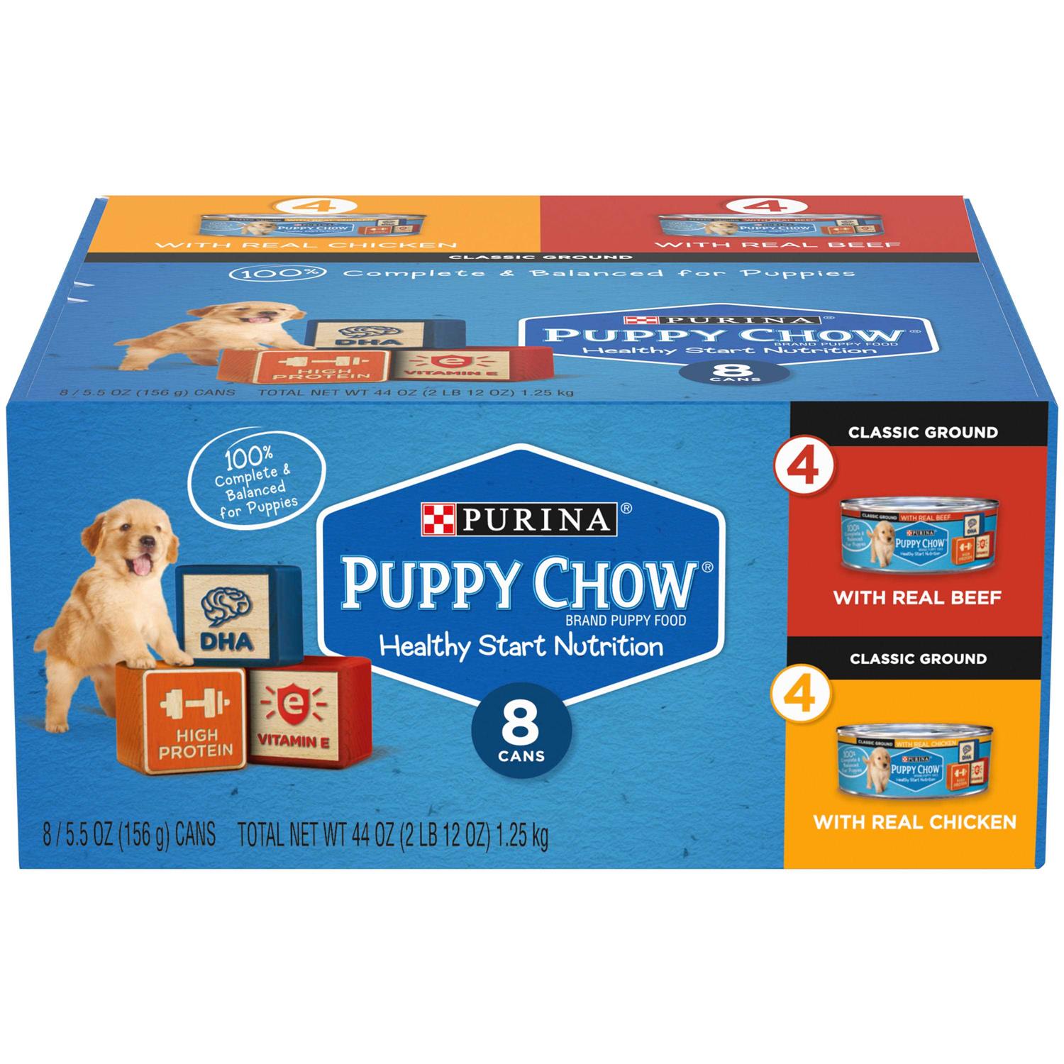 Purina Puppy Chow Pate Wet Puppy Food Variety Pack