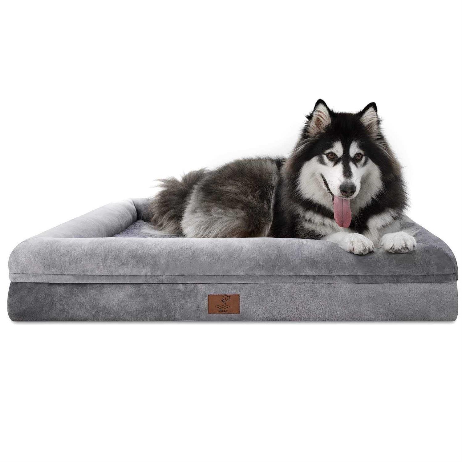Yiruka Dog Bed Orthopedic Washable Dog Bed with Removable Cover