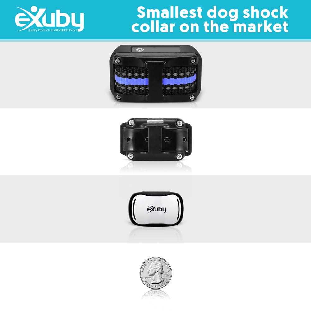 Exuby Tiny Shock Collar for Small Dogs 5-15lbs Smallest Collar on The Market