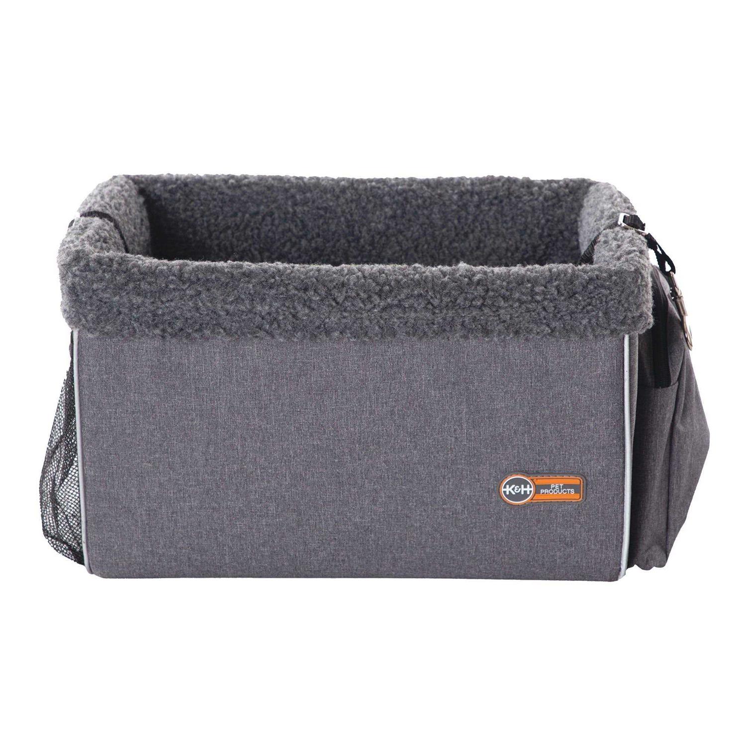 K&H Pet Products Travel Bike Basket for Pets Gray