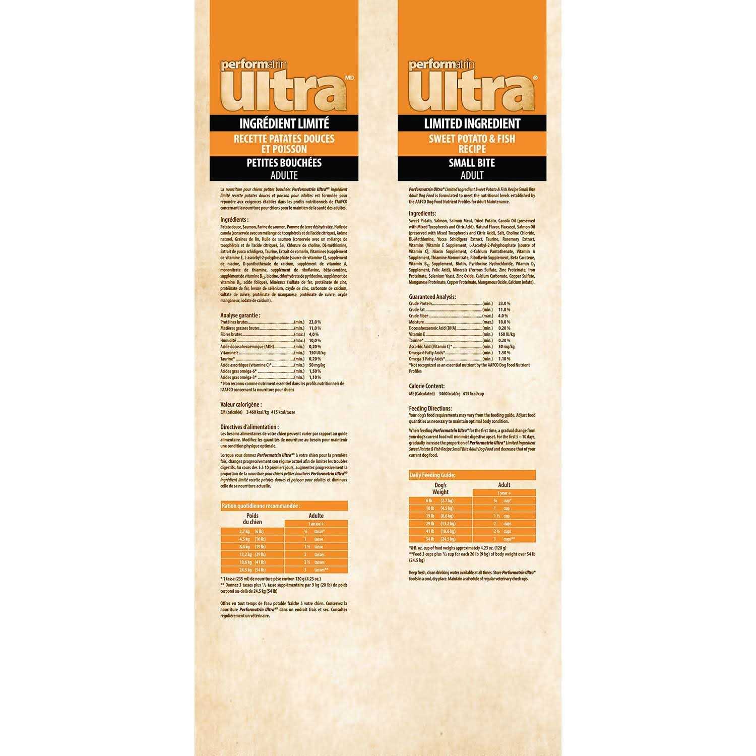 Performatrin Ultra Limited Ingredient Sweet Potato & Fish Adult Dog Food