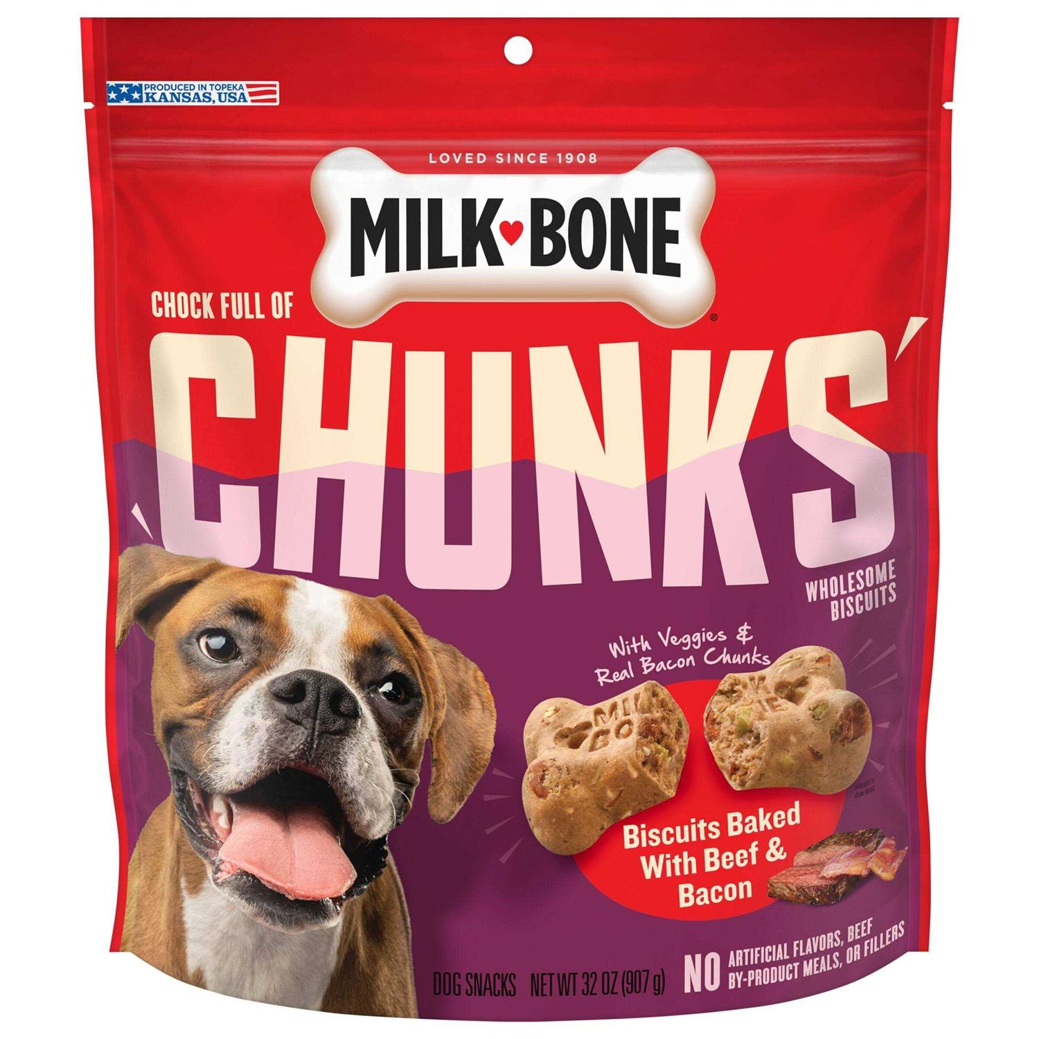Milk-Bone Chock Full of Chunks Bacon Dog Treats