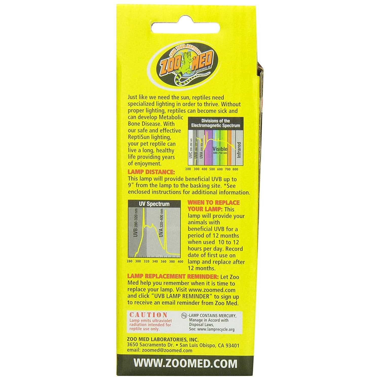 Zoo Med ReptiSun 10.0 Mini Compact Fluorescent UVB Bulb