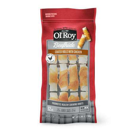 Ol’ Roy Beefhide Coated Rolls with Chicken For Dogs