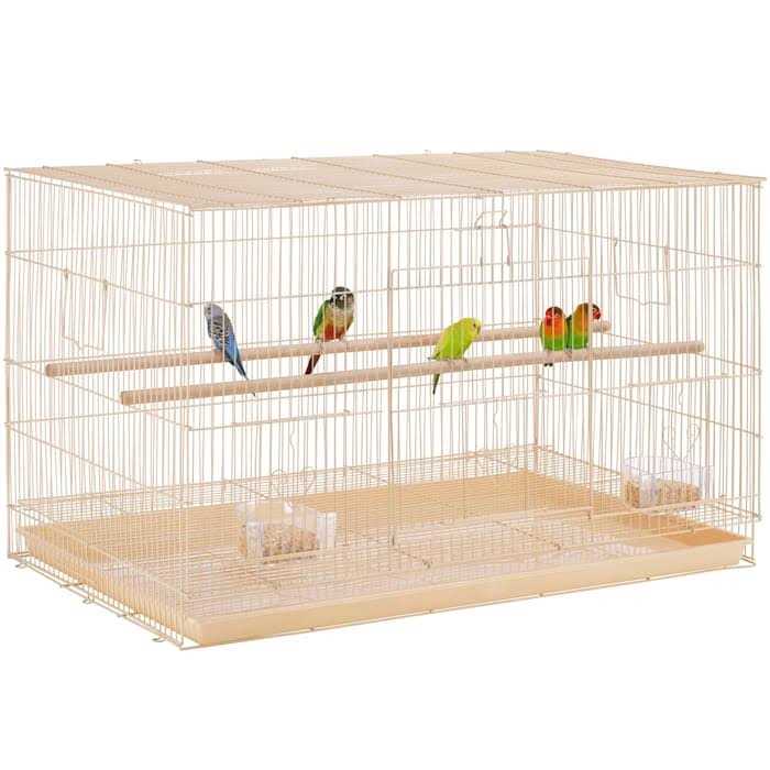 Topeakmart 18 Flight Cage with Slide-Out Tray for Birds