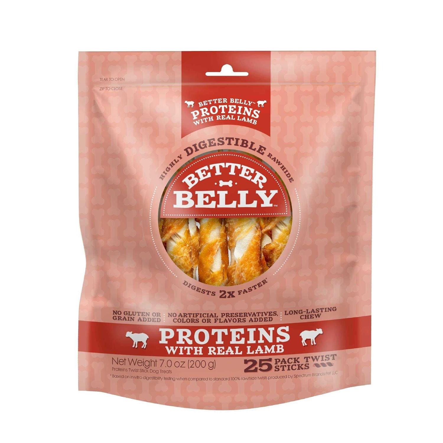 Better Belly Proteins Lamb Twist Dog Treats