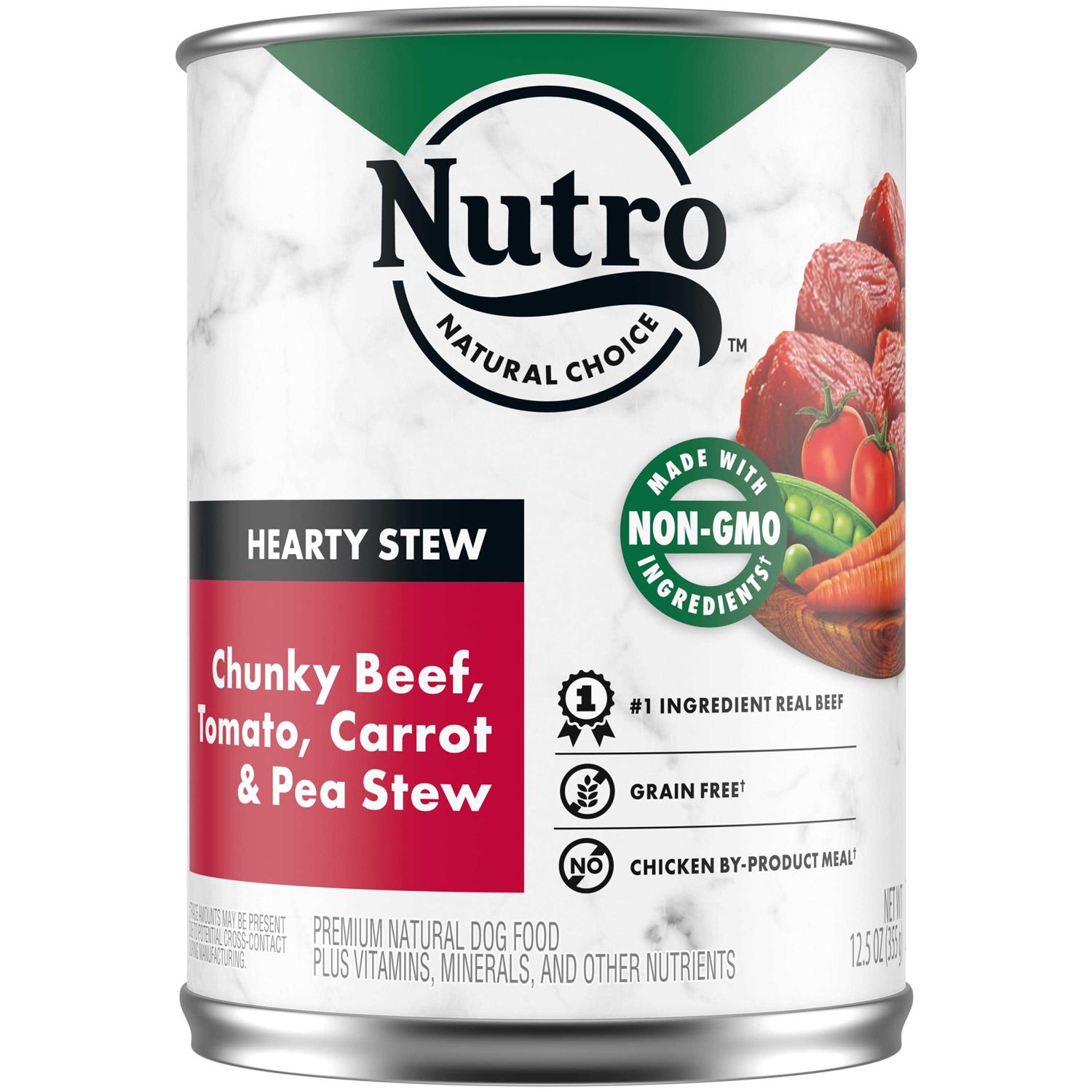 Nutro HEARTY Stew Adult Natural Wet Dog Food Cuts in Gravy Chunky Beef