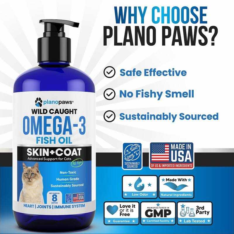planopaws Omega 3 Fish Oil for Cats Better Than Salmon Oil for Cats