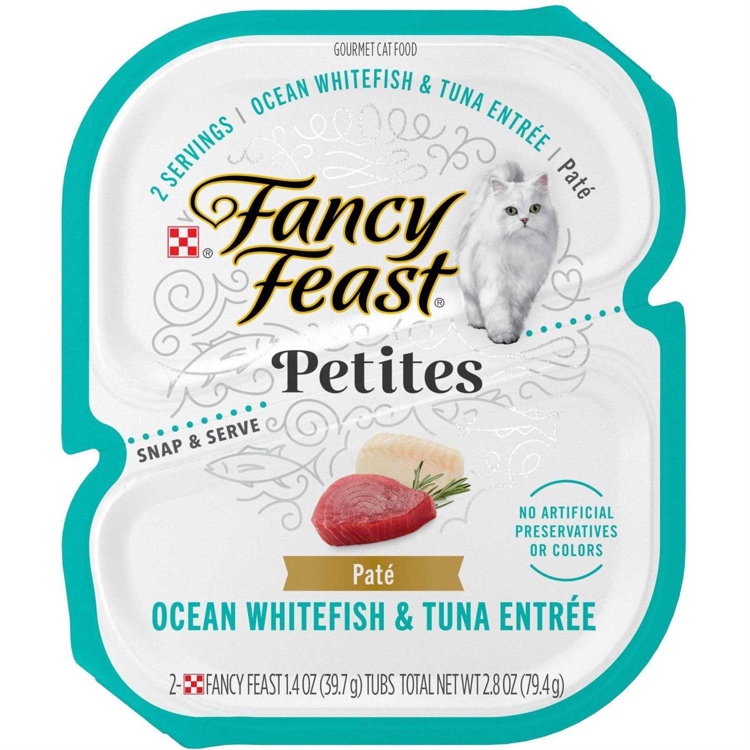 Fancy Feast Petites Ocean Whitefish & Tuna Pate Wet Cat Food