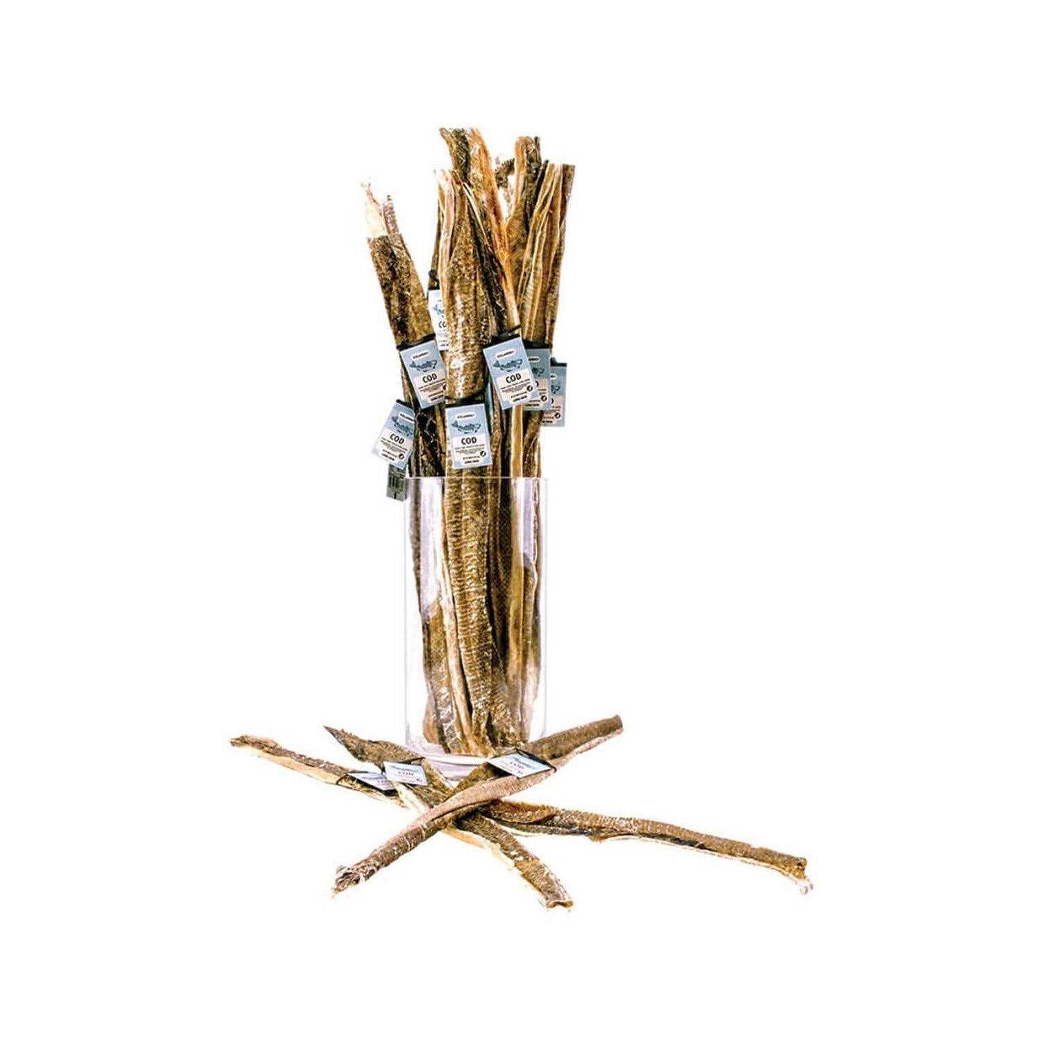 Icelandic+ Cod Short Skin Strips Fish Dog Treat