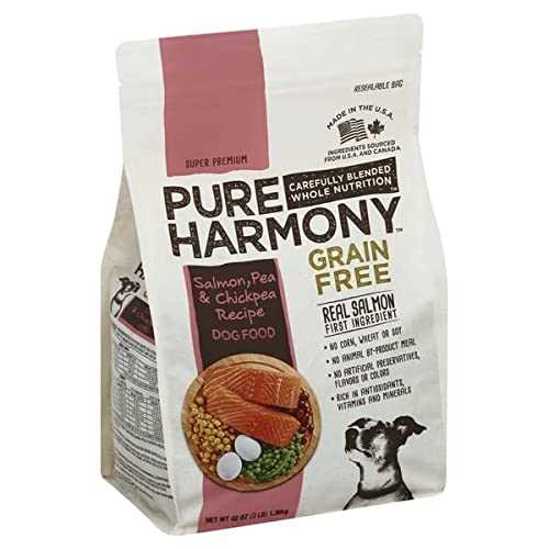 Pure Harmony, Dog Food, Grain Free, Salmon, Pea & Chickpea Recipe , 3 LB
