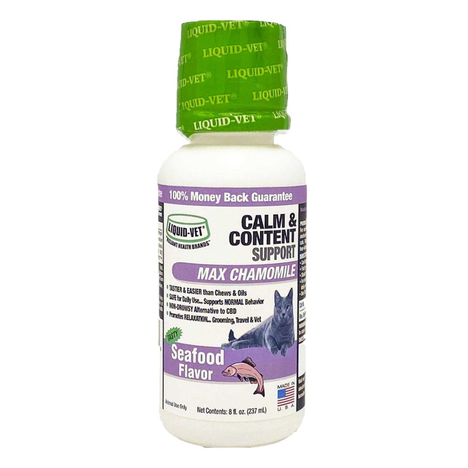 Liquid-Vet Feline Calm & Content Support Flavor Formula for Cats