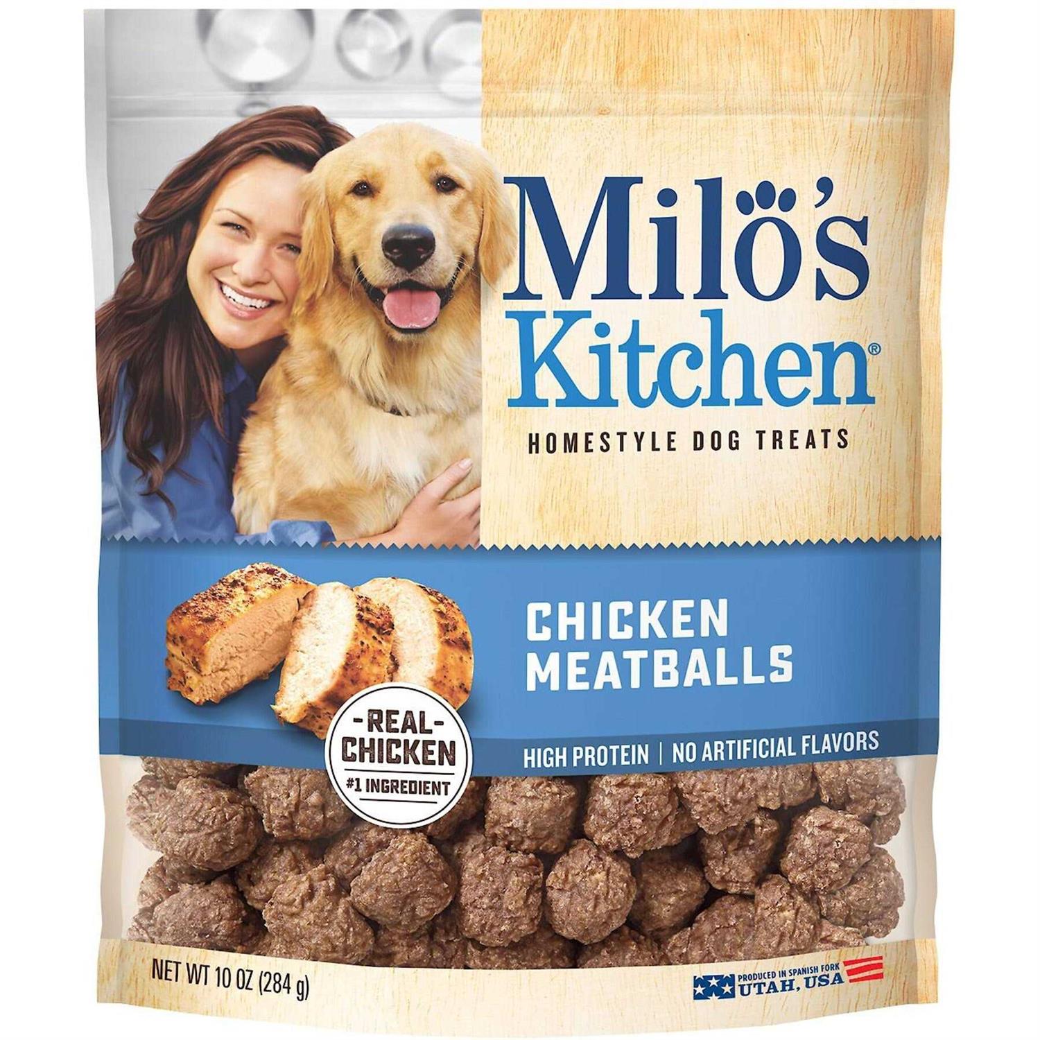 Milo’s Kitchen Chicken Meatballs Dog Treats
