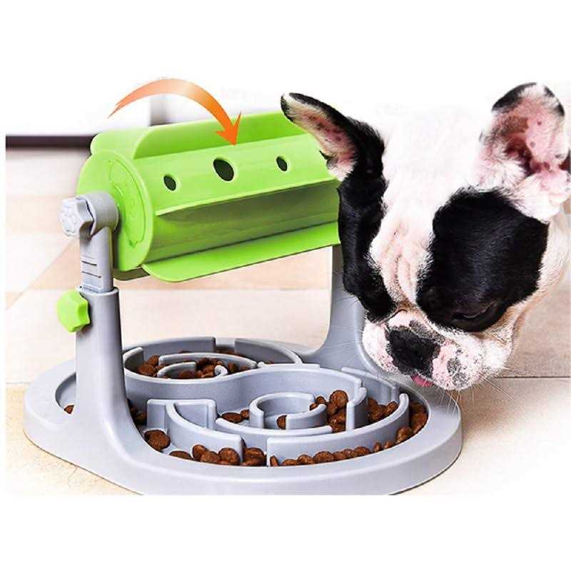 Interactive Dog & Cat Food Puzzle Toy Ito Rocky Treat Boredom Dispensing Slow Feeder