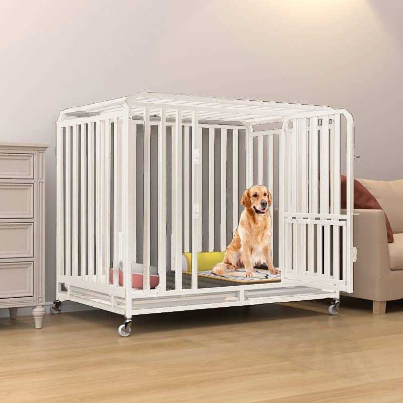 PEIPOOS Dog crates Heavy Duty Dog Crate for Large Dogs 43 Inches for Medium and Large Dogs Easy Cleaning Pet Cage