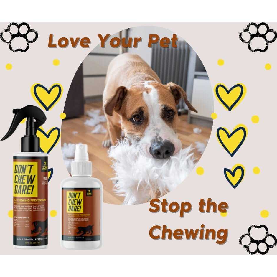 Zone Protects Don’t Chew Dare! Indoor Dog Chewing Prevention Spray