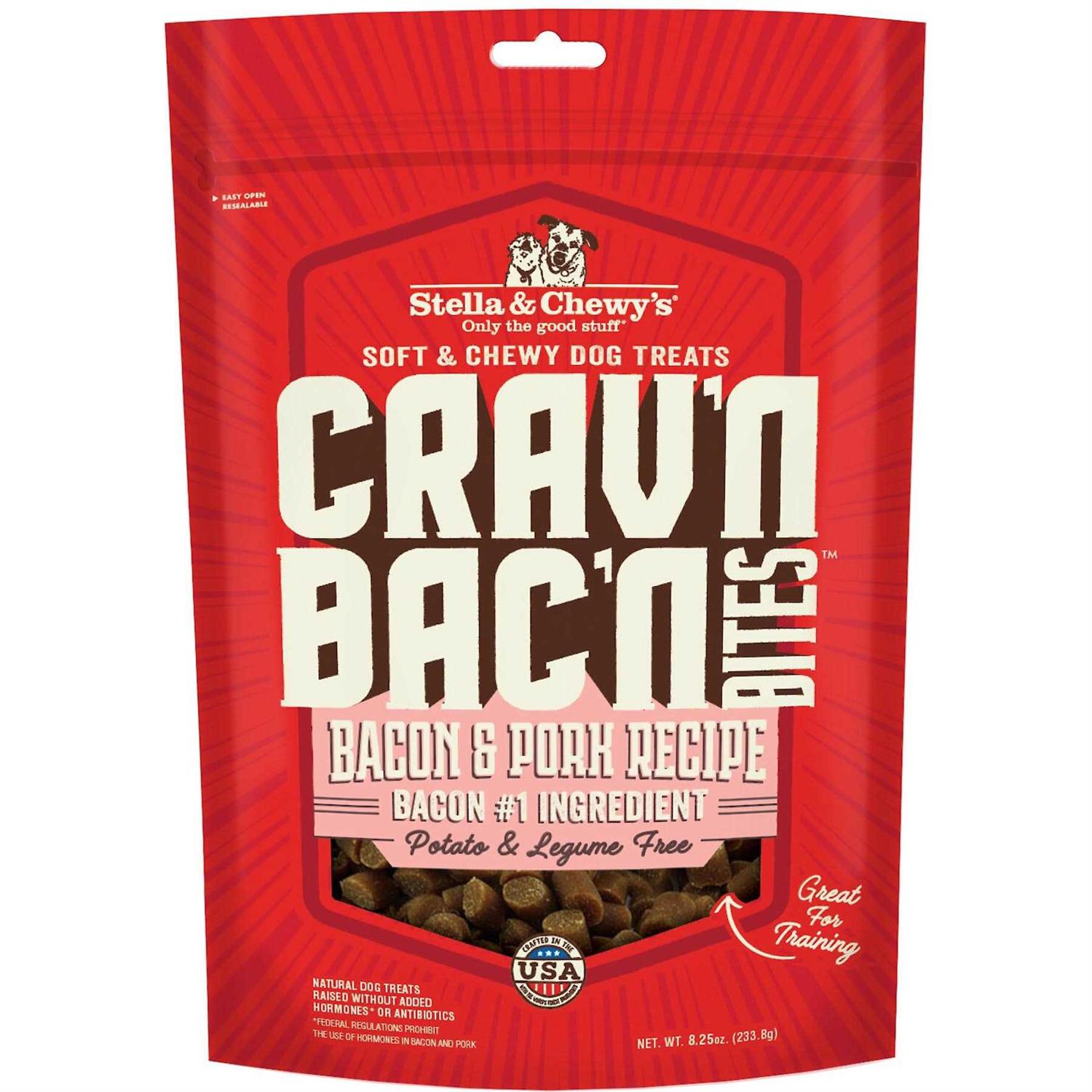 Stella & Chewy’s Crav’n Bac’n Bites Bacon Dog Treats