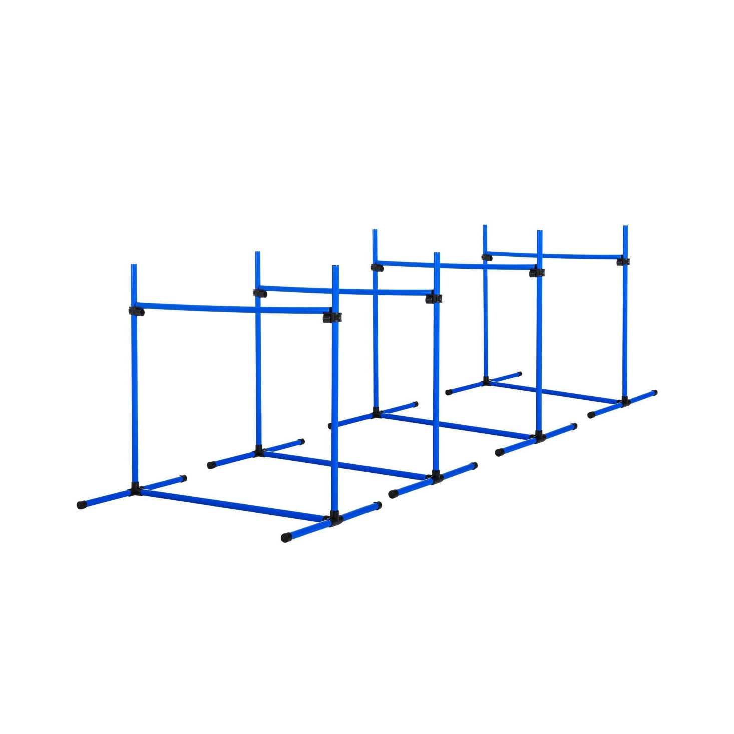 Pawhut 4 Piece Dog Agility Equipment with Adjustable Height Jump Bars