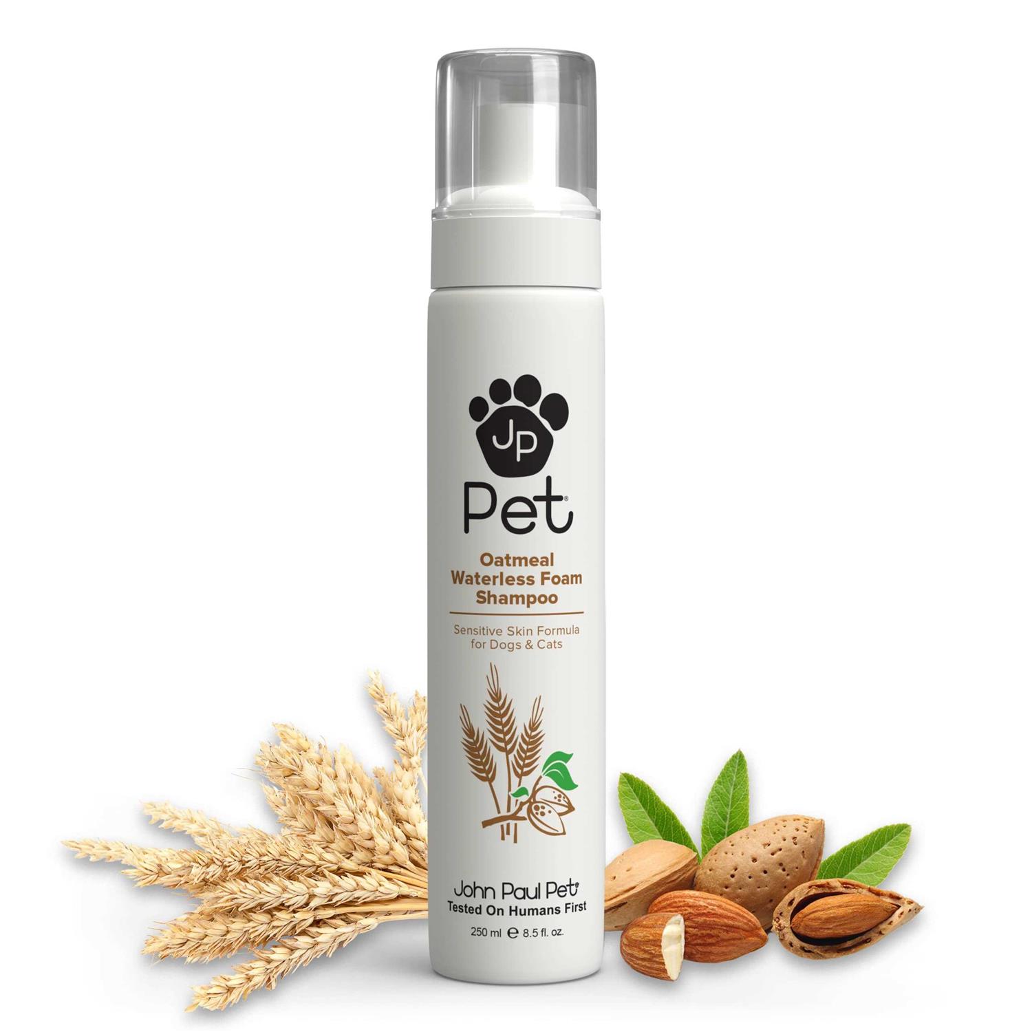 John Paul Pet Oatmeal Waterless Foam Shampoo for Dogs & Cats