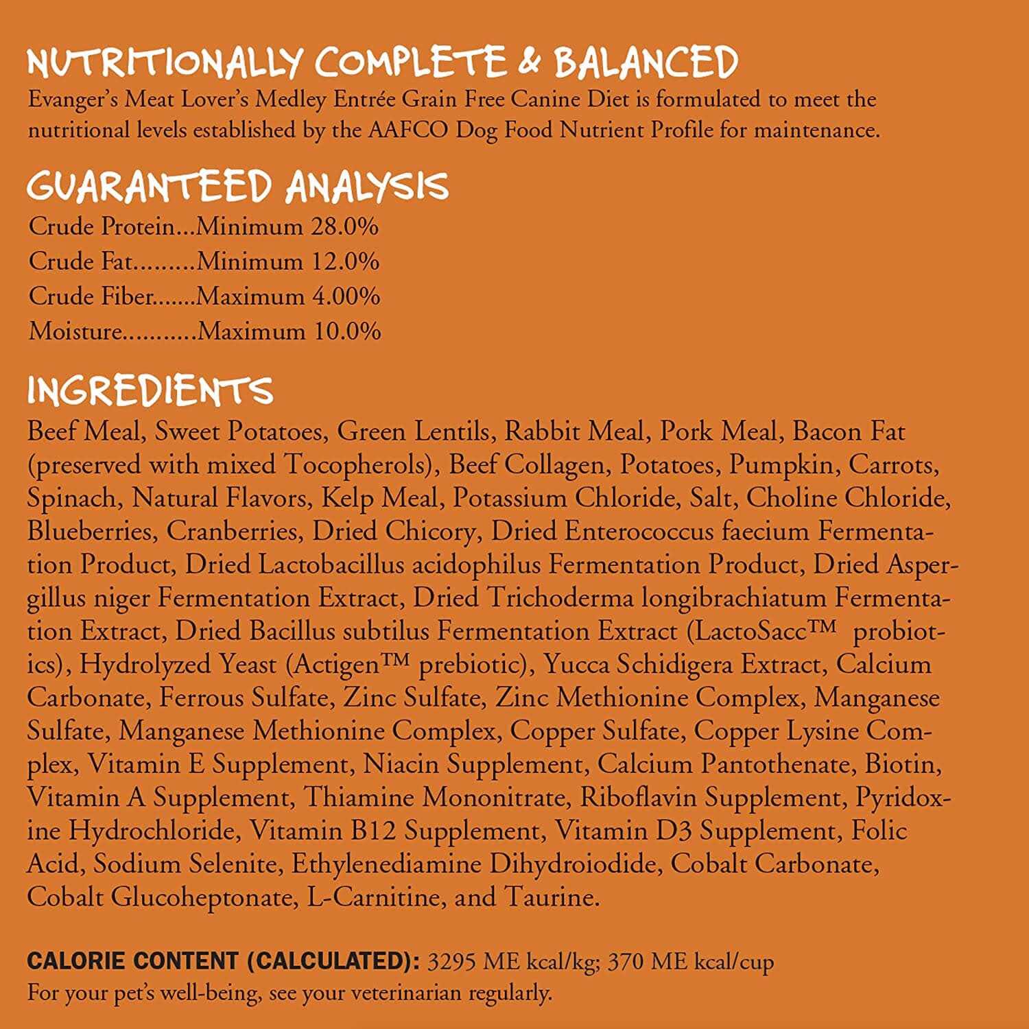 Evanger’s Grain-Free Meat Lover’s Medley with Rabbit Dry Dog Food