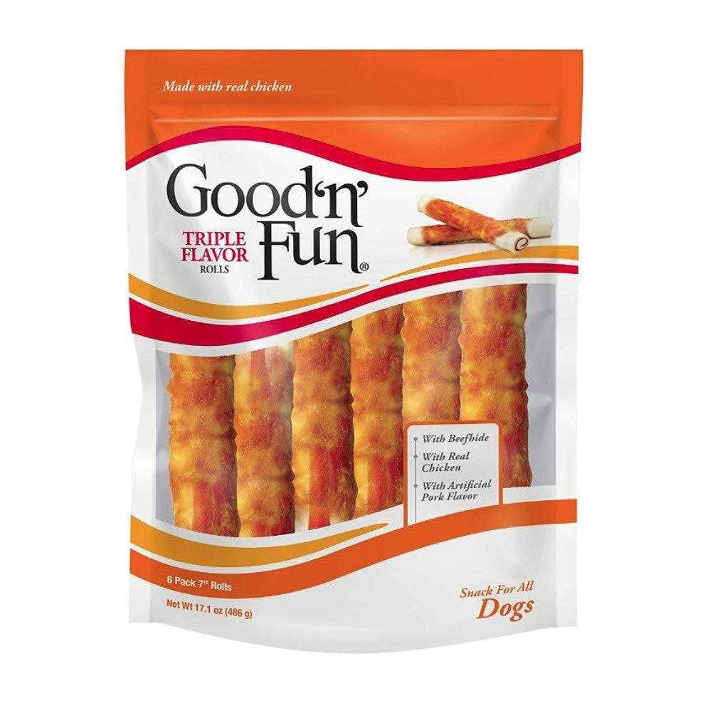 Healthy Hide Good N Fun Triple Flavor Rolls