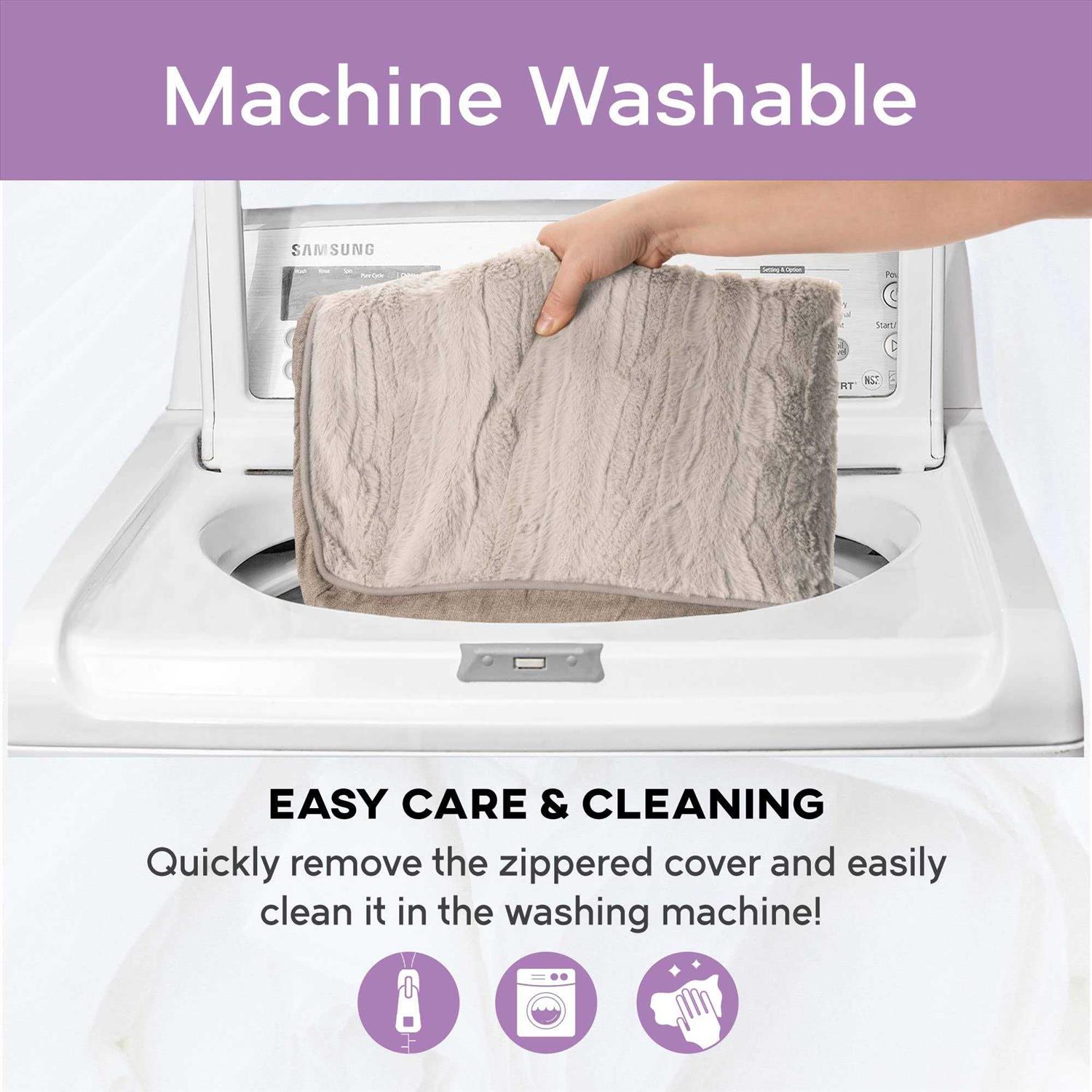 Pooch Planet Large Memory Foam Mix Dog Bed Plush Mattress w/Removable Washable Cover