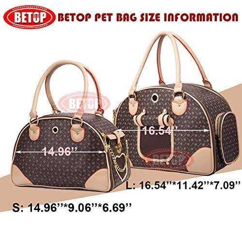 petpetssmart Fashion Dog Carrier Pu Leather Dog Handbag Dog Purse Cat Tote Bag Pet Cat Dog Hiking Bag