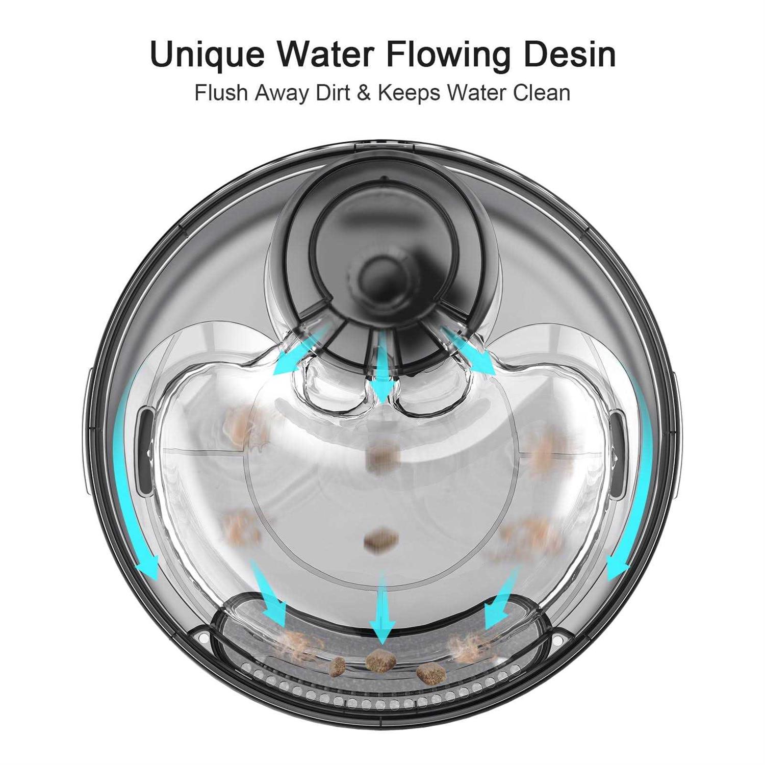 NPET DF10 Dog Water Fountain 1.3Gallon/5L Large Automatic Pet Water Dispenser for Cat