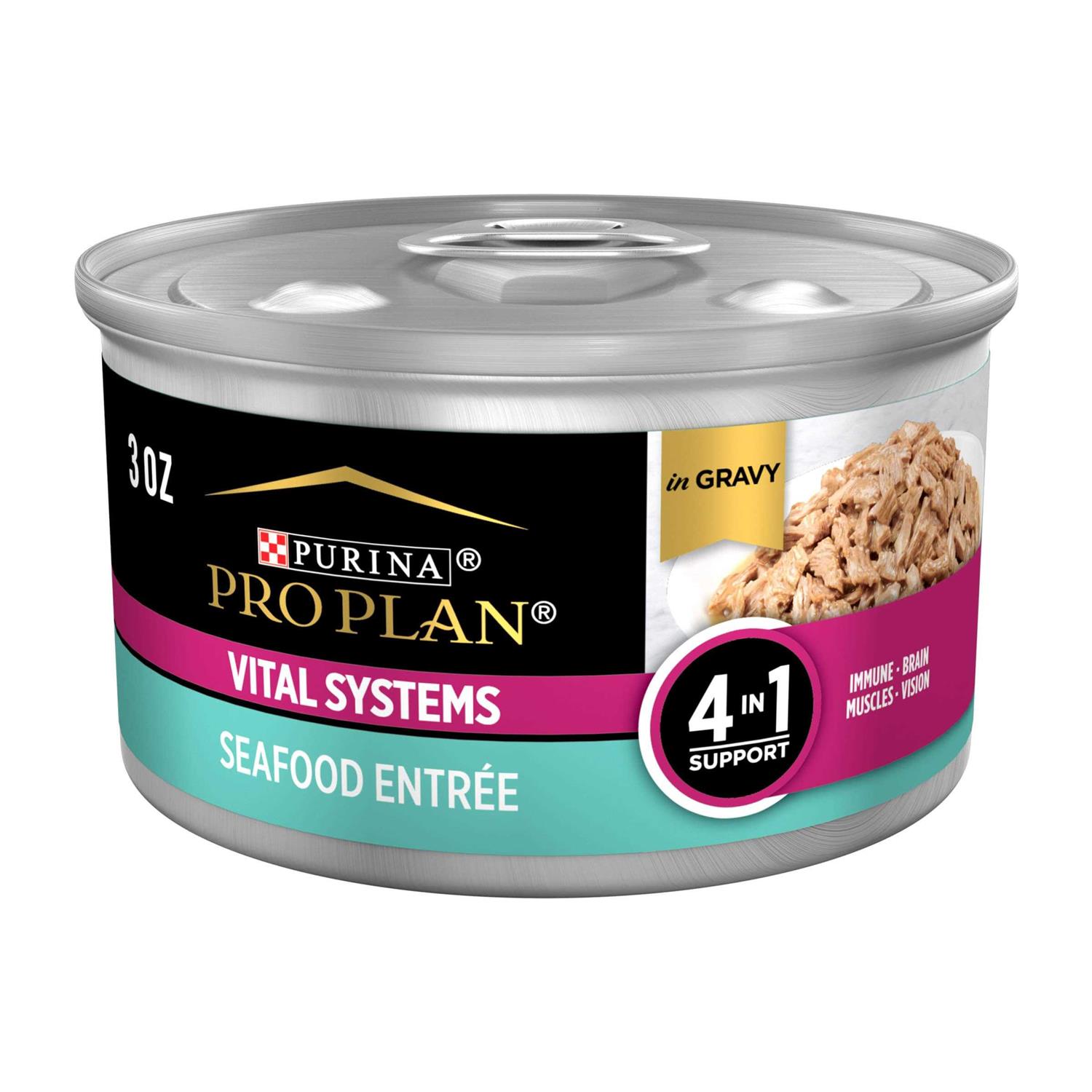 Purina Pro Plan Vital Systems Entree in Wet Cat Food Gravy