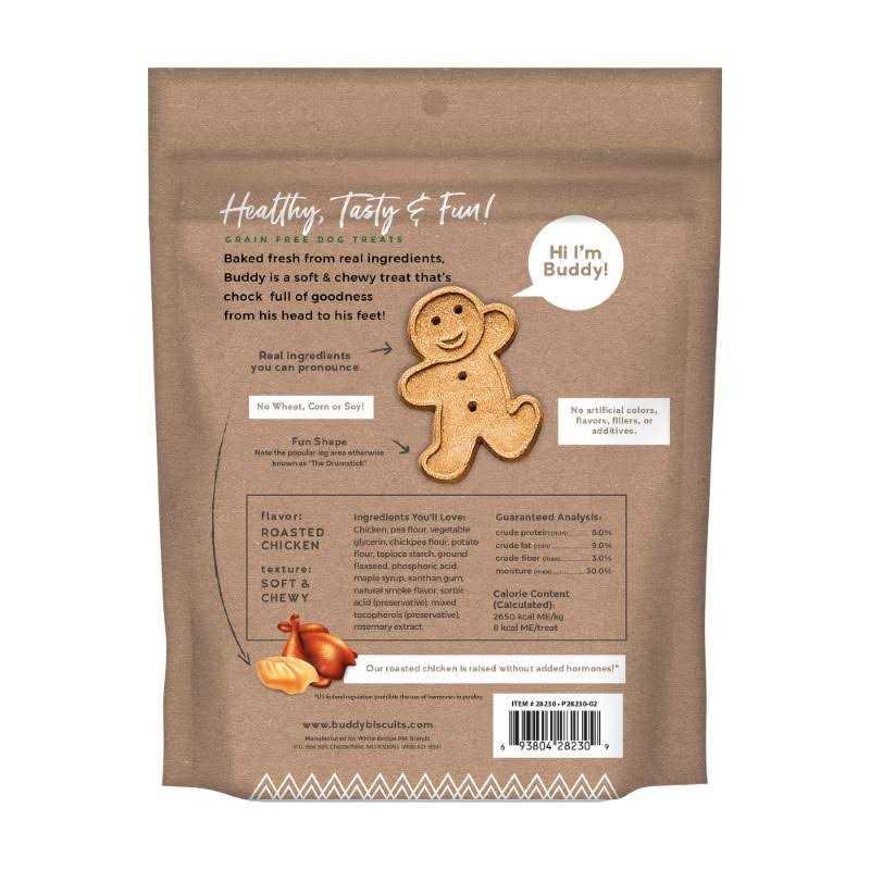 Buddy Biscuits Soft & Chewy Grain Free Roasted Chicken Dog Treats