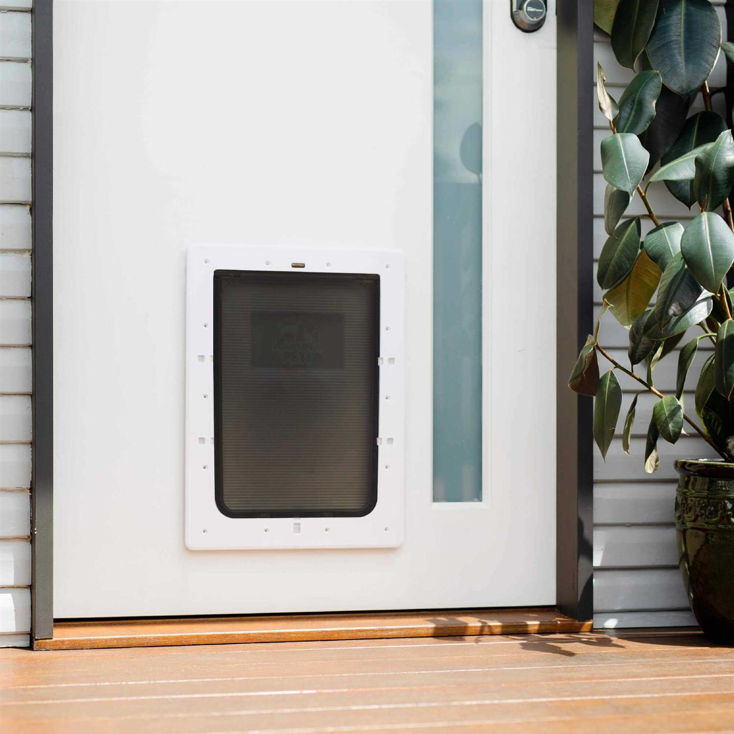 Hakuna Pets White Super Tough Pet Door