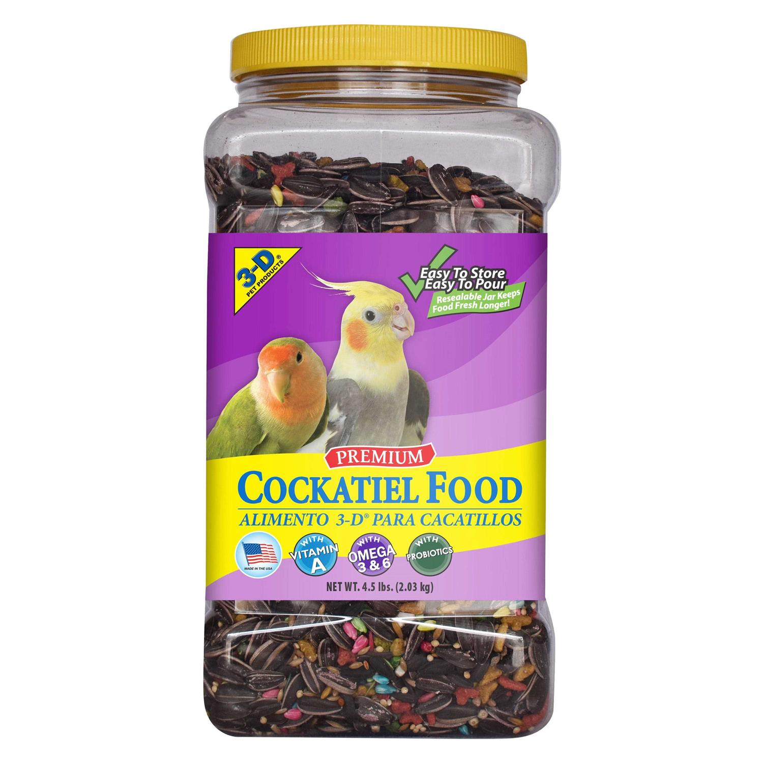 3-D Pet Products Premium Cockatiel Food