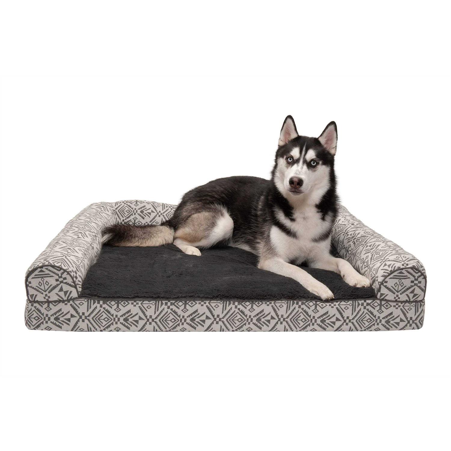 FurHaven Sofa Dog Bed Southwest Kilim