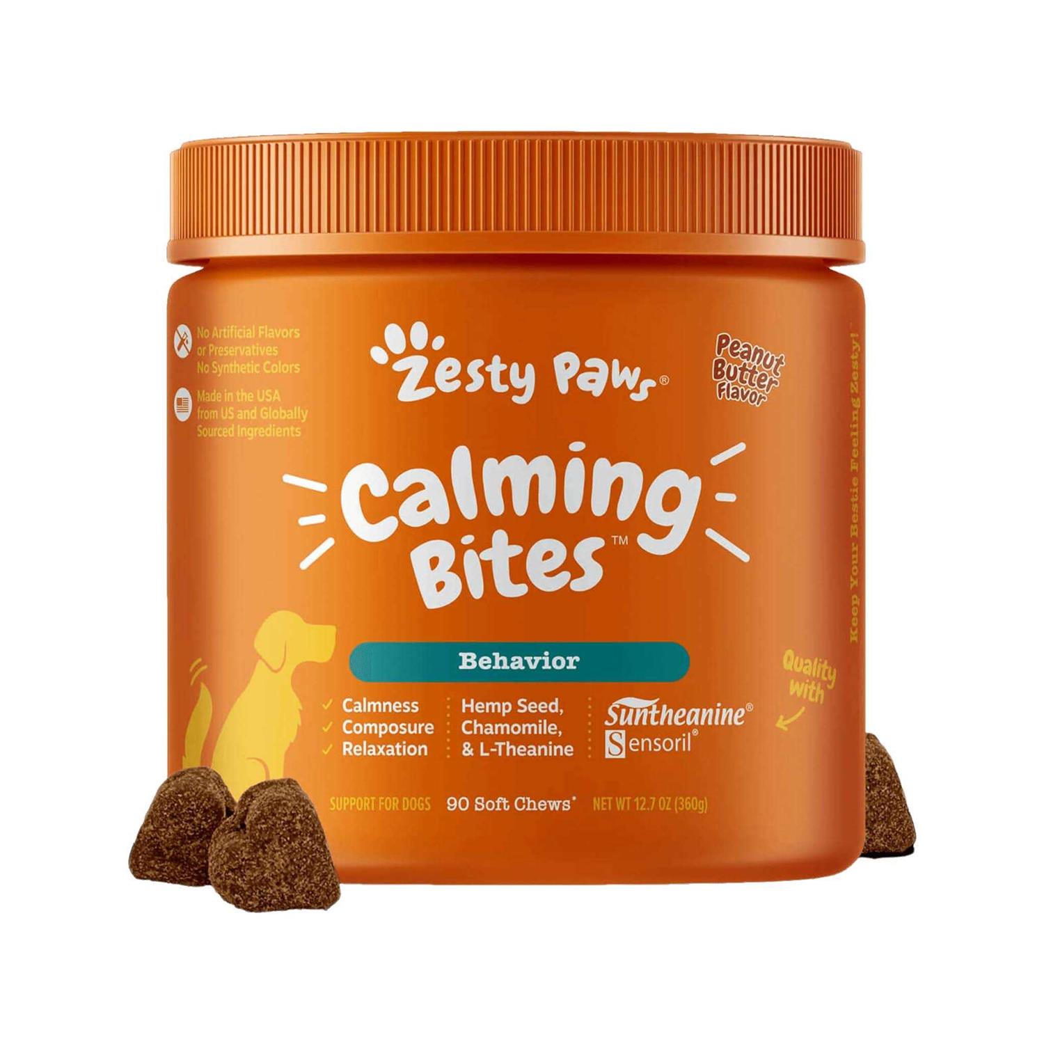 Zesty Paws Calming Bites Soft Chews for Dogs