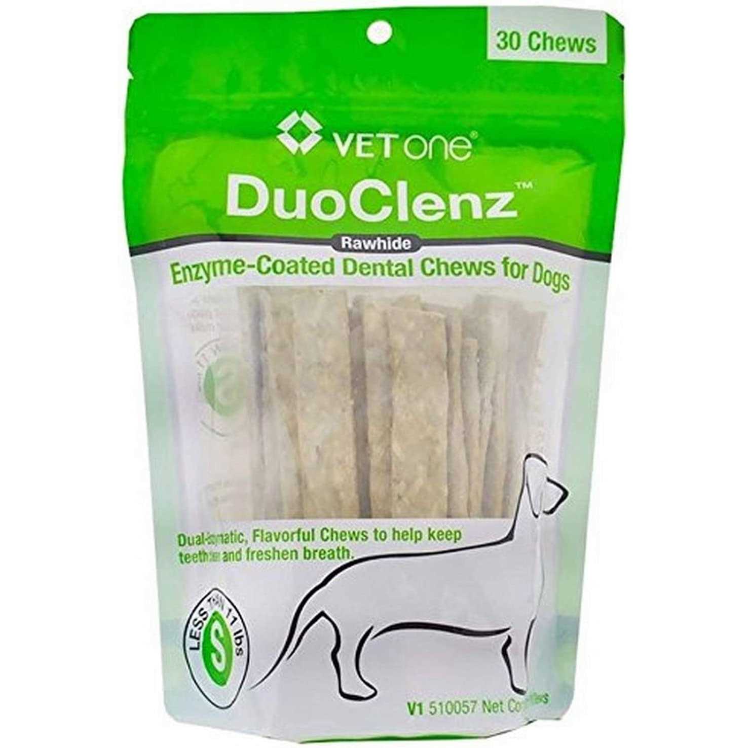 VetOne DuoClenz EnzymeCoated Dental Chews Small